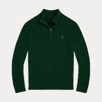 Pull en Laine à Fermeture Éclair Quart - Vert / XS